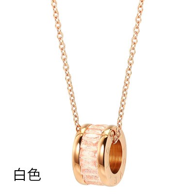 Streetwear Ball Titanium Steel Copper Plating 18k Gold Plated Pendant Necklace