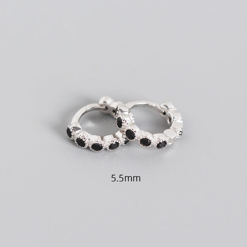 S925 Sterling Silver Geometric Diamond Ear Clip Wholesale Hello Jewelry