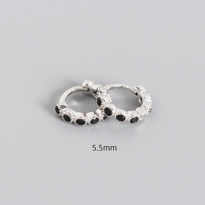 S925 Sterling Silver Geometric Diamond Ear Clip Wholesale Hello Jewelry