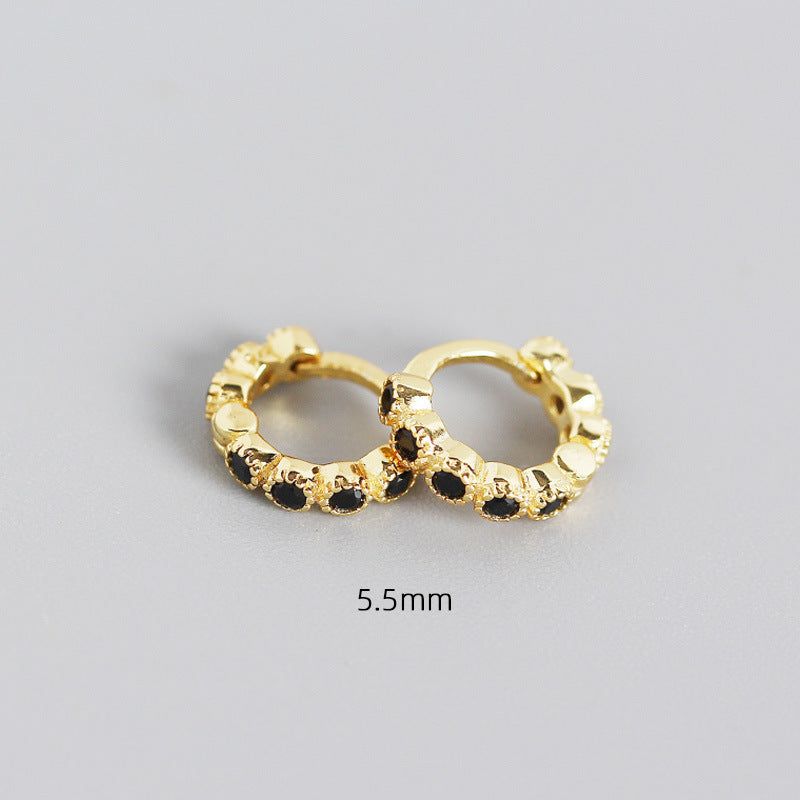 S925 Sterling Silver Geometric Diamond Ear Clip Wholesale Hello Jewelry