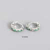 S925 Sterling Silver Geometric Diamond Ear Clip Wholesale Hello Jewelry