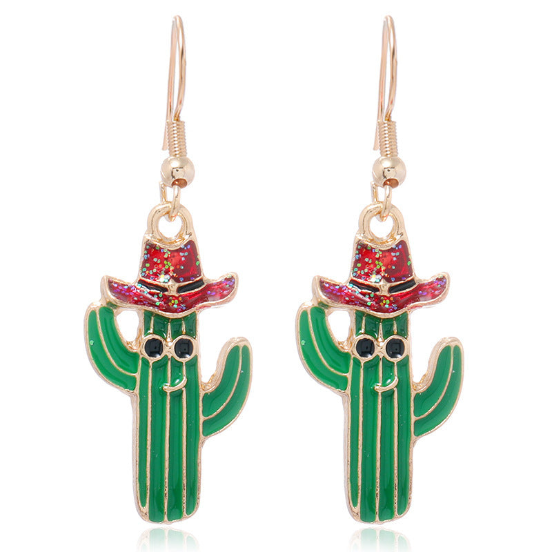 Simple Christmas Bell Santa Claus Irregular Earrings Wholesale Gooddiy