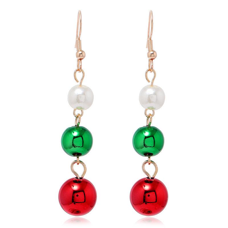 Simple Christmas Bell Santa Claus Irregular Earrings Wholesale Gooddiy