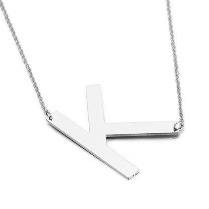 Fashion Simple 26 English Letter Stainless Steel Necklace Wholesale Gooddiy