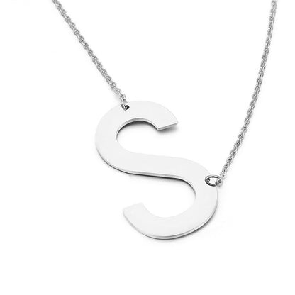 Fashion Simple 26 English Letter Stainless Steel Necklace Wholesale Gooddiy