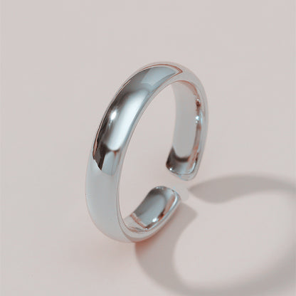 Simple Style Circle Alloy Plating Women's Open Ring