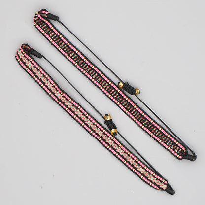 Ethnic Style Letter Miyuki Rice Beaded Bracelet Setwholesale Jewelry Gooddiy