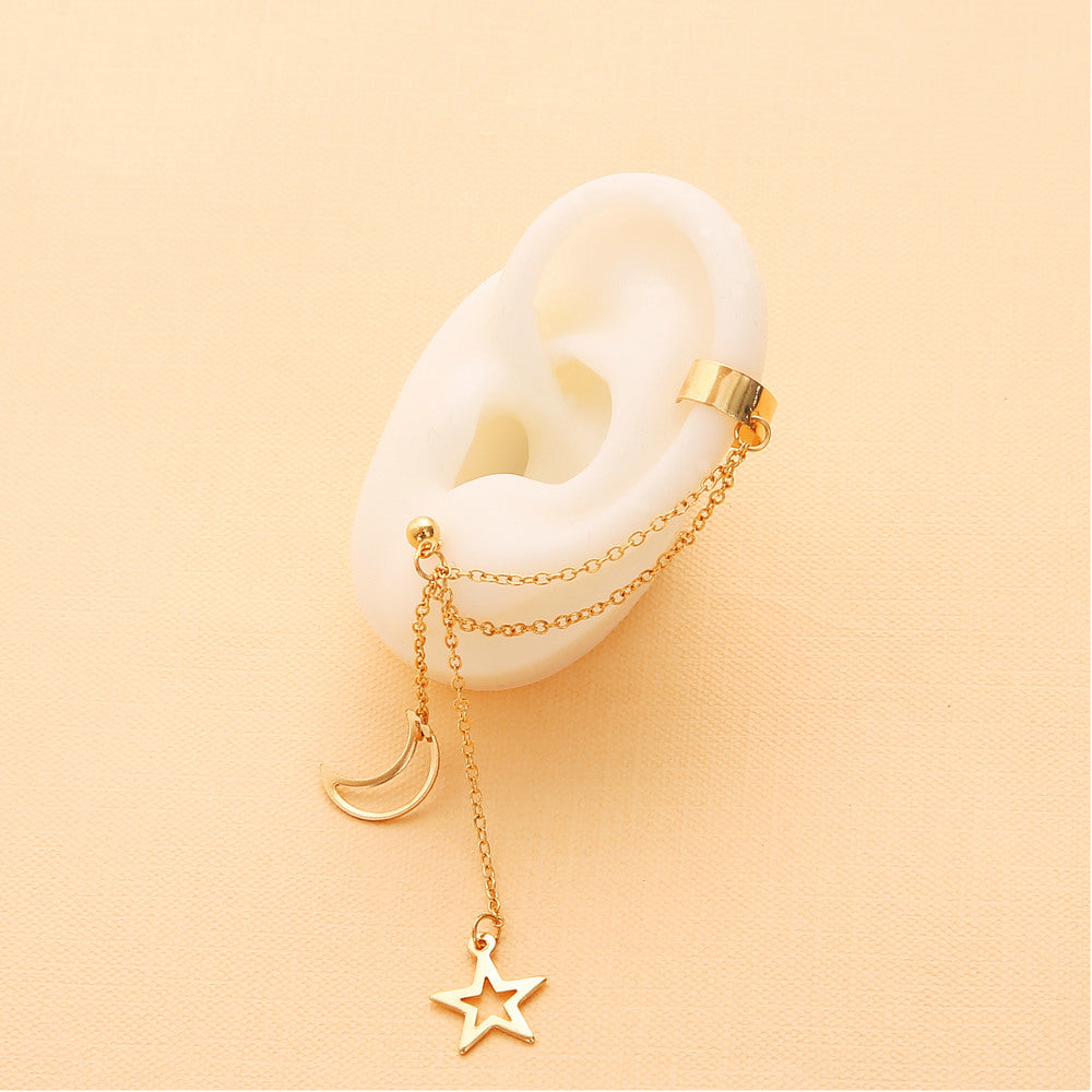 New  Fashion Earrings  Creative Retro Simple Wild Alloy Silver Metal Ear Clips Gooddiy Wholesale