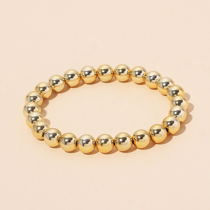 Ig Style Simple Style Alloy Beaded Unisex Bracelets