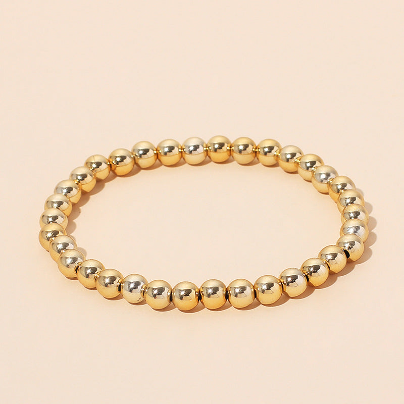 Ig Style Simple Style Alloy Beaded Unisex Bracelets