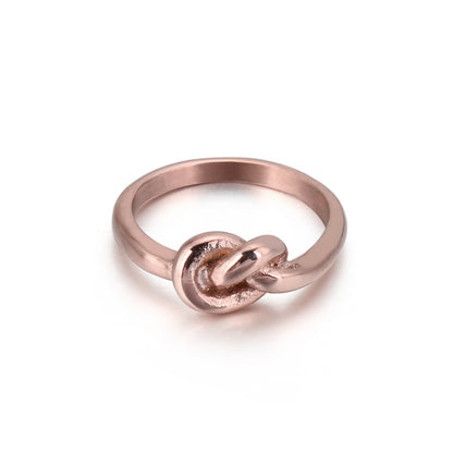 Fashion Simple Concentric Knot Stainless Steel Ring Wholesale Gooddiy