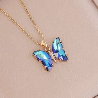 Fashion Butterfly Metal Plating Women's