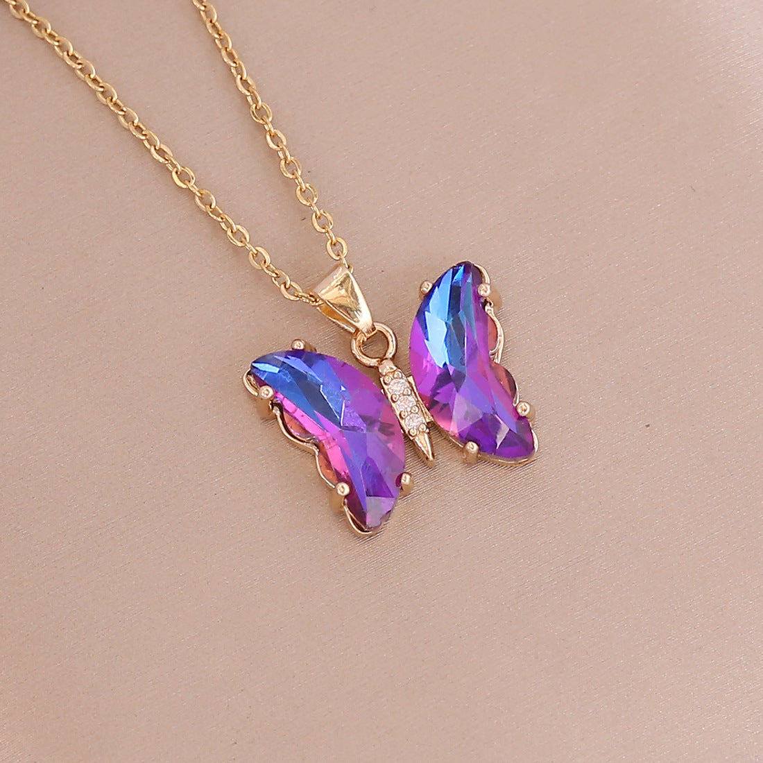 Fashion Butterfly Metal Plating Women's