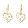 Korean Heart-shaped Oil Drop Color Earrings Wholesale Gooddiy