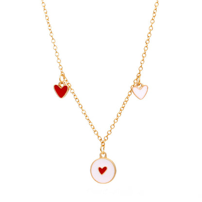 Korean Red Heart Pendant Necklace Wholesale Gooddiy