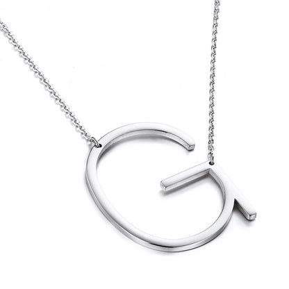 Fashion Simple 26 Letter Stainless Steel Necklace Wholesale Gooddiy