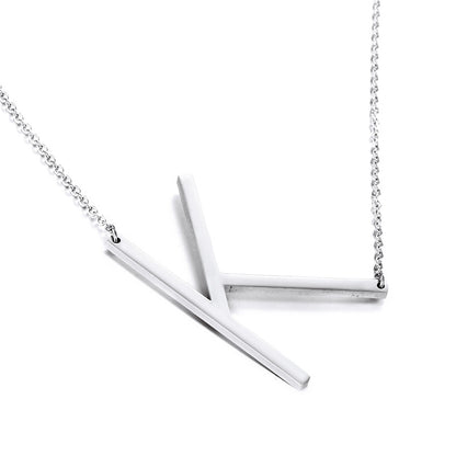 Fashion Simple 26 Letter Stainless Steel Necklace Wholesale Gooddiy