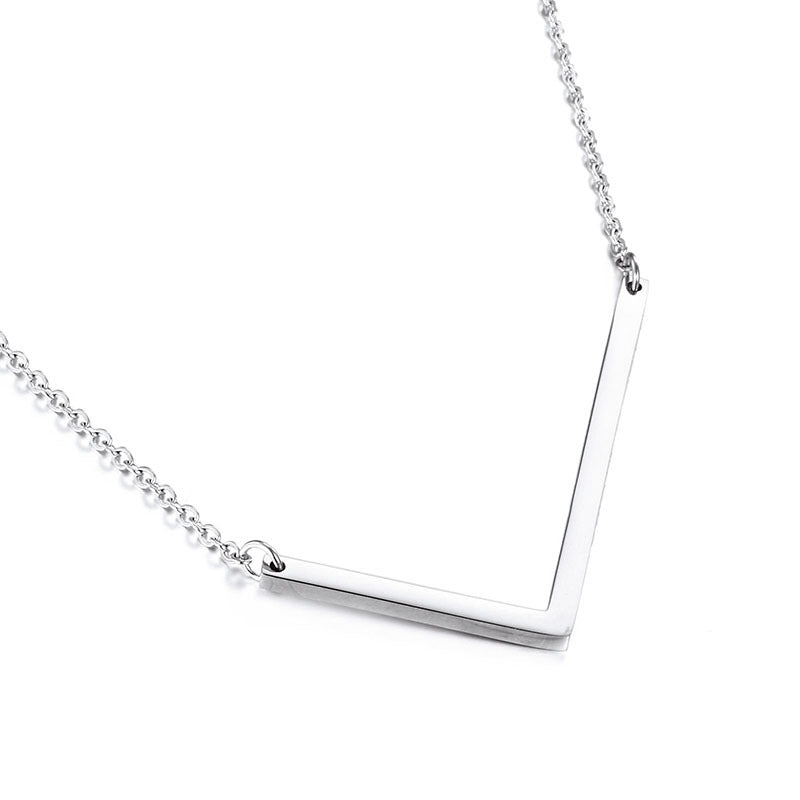 Fashion Simple 26 Letter Stainless Steel Necklace Wholesale Gooddiy