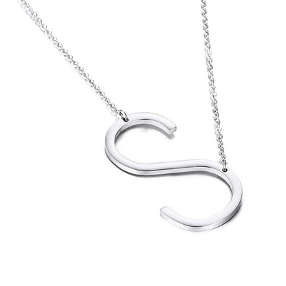 Fashion Simple 26 Letter Stainless Steel Necklace Wholesale Gooddiy