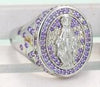 Retro Virgin Mary Diamond Ring Wholesale