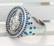 Retro Virgin Mary Diamond Ring Wholesale