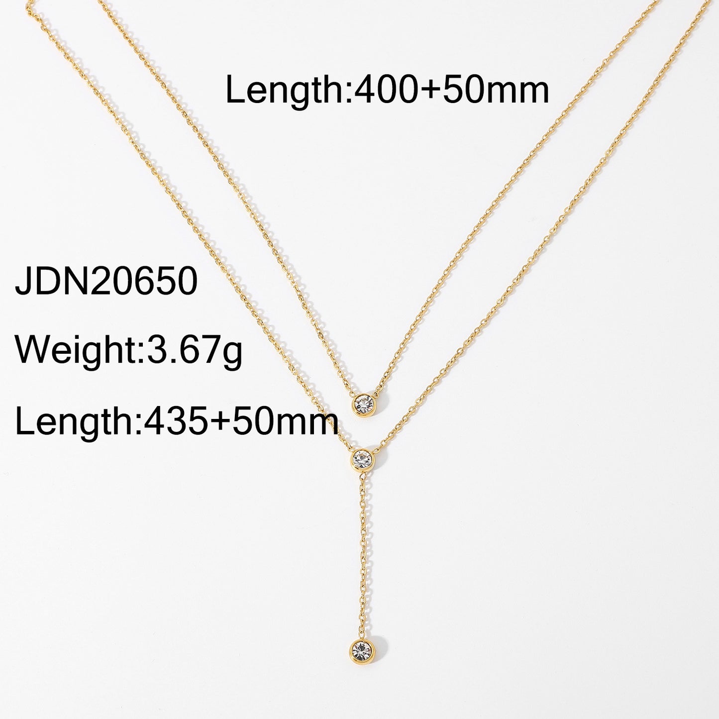 Simple Style Necklace Stainless Steel Titanium Steel Plating Gold Plated Pendant Necklace