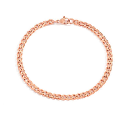 Retro Simple Twist Chain 14k Gold Plated Stainless Steel Bracelet