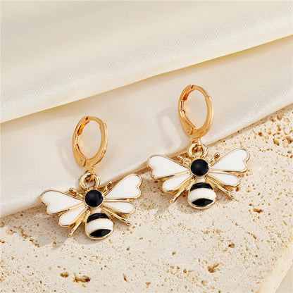 European And American New Jewelry Personality Insect Bee Three-Dimensional Earrings Creative Earrings