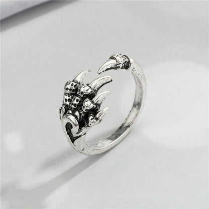 Trend Retro Sword Devil Paw Ring Creative Cute Hug Hand Cat Paw Finger Ring Cross-border Jewelry