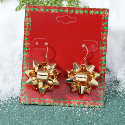 Christmas Plating Alloy No Inlaid Earrings Ear Studs