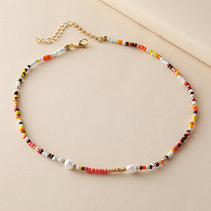 Simple Style Geometric Beaded Women's Necklace