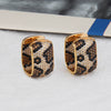 New Leopard Print Zircon Earrings Fashion Copper Gold-plated Full Diamond Variety Of Earrings Jewelry