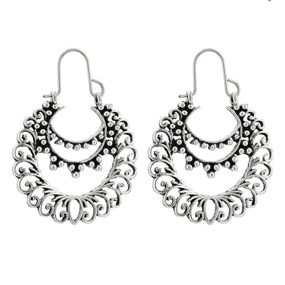 Retro Geometric Plating Alloy Earrings