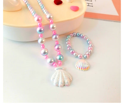 Cute Cartoon Character Resin Beaded Kid's Necklace 1 Piece