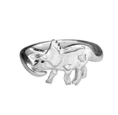 Fashion Cute Exquisite Dinosaur Shape Titanium Steel Ring