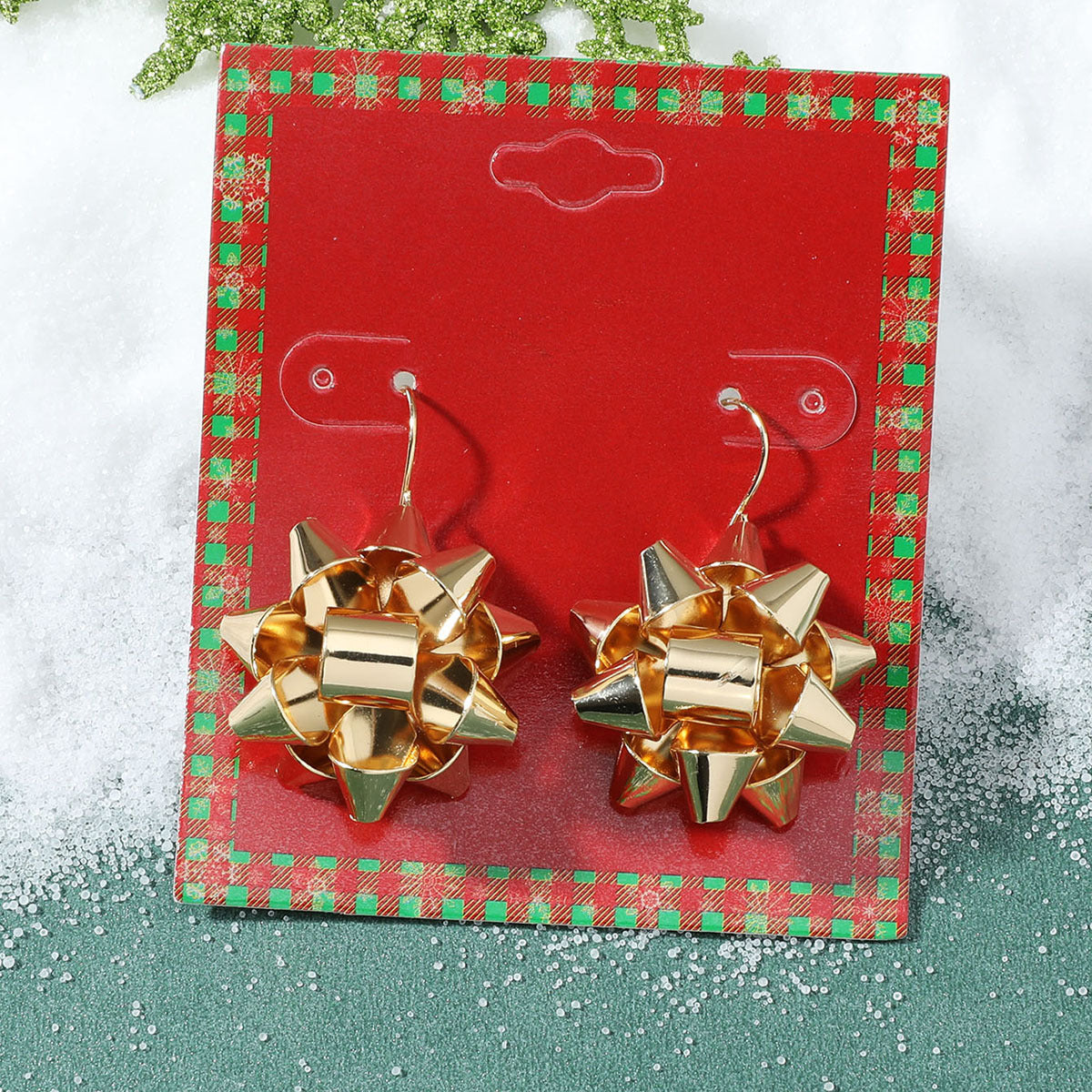 1 Pair Cute Christmas Hat Christmas Tree Santa Claus Plating Alloy Drop Earrings