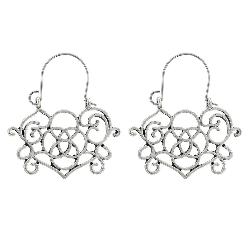 Retro Geometric Plating Alloy Earrings