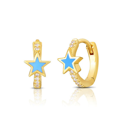 Simple Star Geometric Earrings Five-pointed Star Earrings