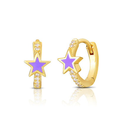 Simple Star Geometric Earrings Five-pointed Star Earrings