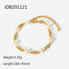 Fashion Geometric Stainless Steel Bracelets In Bulk