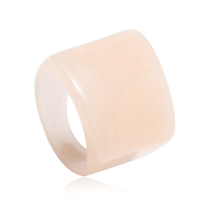 Korean Retro Resin Niche Design Index Finger Ring Fashion Temperament Simple Trend Acrylic Ring