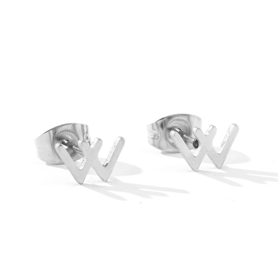 Hot Selling Ear Jewelry Simple New Stainless Steel Geometric Small Earrings Ear Buckle Ear Clip Earrings Wholesale