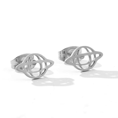 Hot Selling Ear Jewelry Simple New Stainless Steel Geometric Small Earrings Ear Buckle Ear Clip Earrings Wholesale