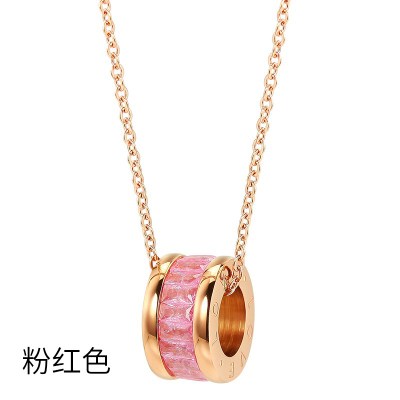 Streetwear Ball Titanium Steel Copper Plating 18k Gold Plated Pendant Necklace