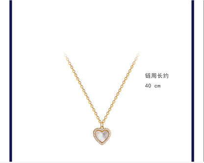 Necklace  New Trendy Clavicle Chain Design Sense Resin Titanium Steel Necklace