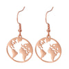 Wholesale Stainless Steel Hollow Map Earrings Gooddiy