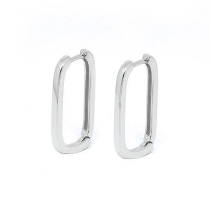 1 Pair Ig Style Round Irregular Copper Hoop Earrings