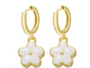 Fashion Dripping Flower Earrings Female Geometric Flower Metal Earrings Jewelry Wholesale