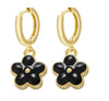 Fashion Dripping Flower Earrings Female Geometric Flower Metal Earrings Jewelry Wholesale