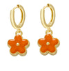 Fashion Dripping Flower Earrings Female Geometric Flower Metal Earrings Jewelry Wholesale